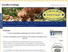 Tablet Screenshot of cavaliercottage.com